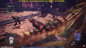 プレイ日記 /// MHW /// #17 歴戦イビルジョーですって / 3,4人で自由気ままプレイ / FaceRig
